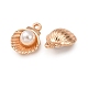 Alloy & ABS Imitation Pearl Pendants(FIND-K030-11B-G)-2