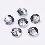 Imitation Austrian Crystal Beads, Grade AAA, K9 Glass, Faceted, Bicone, Colorful, 6x3.5mm, Hole: 0.7~0.9mm(SWAR-F061-3x6mm-31)