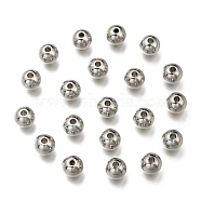 316 Stainless Steel Spacer Beads, Rondelle, Stainless Steel Color, 8x7mm, Hole: 2mm(STAS-G176-46P-B)