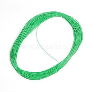 PVC Plastic Imitation Rattan Wicker, Solid Weaving Material, for DIY, Furniture Knitting, Colorful, Green, 2x2mm,80m/bundle(KY-WH0020-50)