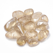 Vacuum Plating Natural Quartz Crystal Beads, Tumbled Stone, No Hole/Undrilled, Nuggets, Antique White, 15~35x9~25x6~25mm, about 130pcs/1000g.(G-N0320-02E)