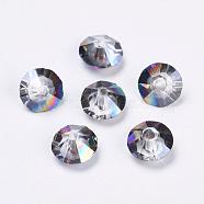 Imitation Austrian Crystal Beads, Grade AAA, Faceted, Bicone, Colorful, 6x3.5mm, Hole: 0.7~0.9mm(SWAR-F061-3x6mm-31)