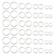 80Pcs 4 Size 925 Sterling Silver Open Jump Rings, Silver, 3~6x0.5mm, Inner Diameter: 2~5mm, 20Pcs/style(STER-DC0001-02)