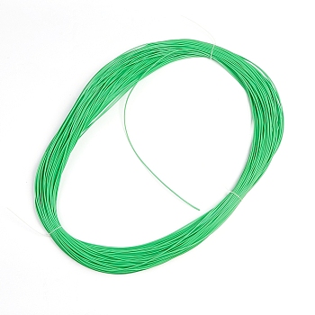 PVC Plastic Imitation Rattan Wicker, Solid Weaving Material, for DIY, Furniture Knitting, Colorful, Green, 2x2mm,80m/bundle