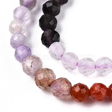 Natural & Synthetic Mixed Gemstone Beads Strands(G-D080-A01-03-21)-3