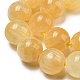 natürliche Honig Calcit Perlen Stränge(G-R494-A05-04)-3
