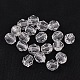 Round Shaped Transparent Acrylic Faceted Beads(X-DB6mmC01)-1
