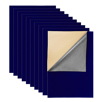 Jewelry Flocking Cloth, Self-adhesive Fabric, DarkSlate Blue, 40x28.9~29cm, 12sheets/set