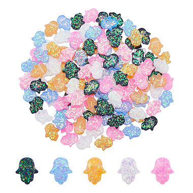 14mm Mixed Color Palm Resin Beads