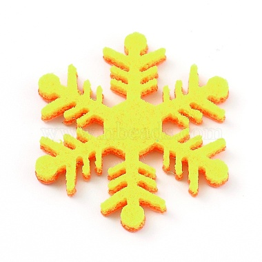 Снежинка фетр ткань рождественская тема украсить(DIY-H111-B06)-2