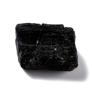 грубые необработанные бусины из натурального черного турмалина(G-K314-04)-3