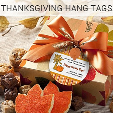 Thanksgiving Day Theme Handmade Polymer Clay Pendant Locking Stitch Markers(HJEW-SW00030)-5