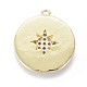Golden Plated Brass Micro Pave Colorful Cubic Zirconia Pendants(KK-F807-26-G)-3