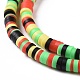 Handmade Polymer Clay Beads Strands(CLAY-R089-3mm-002)-4