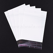 Rectangle Cellophane Bags, White, 16x9.5cm, Unilateral Thickness: 0.05mm, Inner Measure: 10.7x9.5cm, Hole: 6mm(OPC-F001-07A)