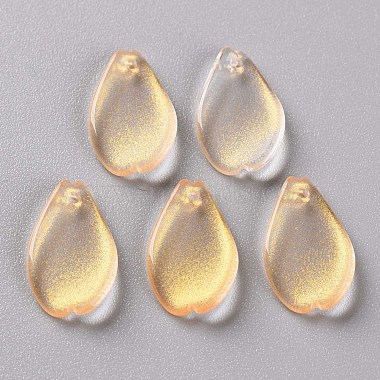 Gold Petaline Glass Pendants