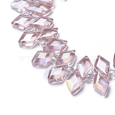 Chapelets de perles en verre galvanoplastique(EGLA-E057-03B-M)-2