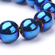 Non-magnetic Synthetic Hematite Beads Strands(G-S096-6mm-7)-2