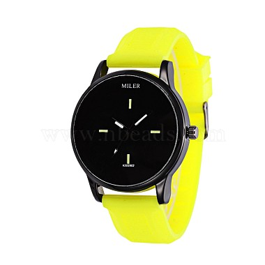 Fashionable Women's Alloy Silicone Quartz Wristwatches(WACH-L025-02A)-1