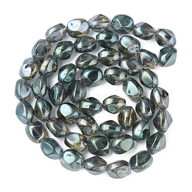 Chapelets de perles en verre galvanoplastique(EGLA-N008-016-B01)-2