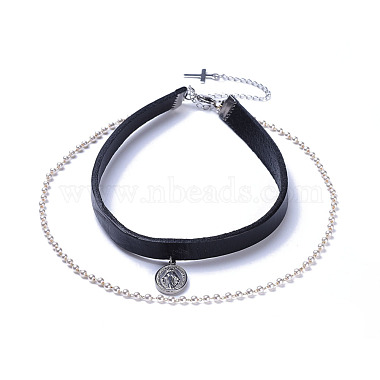 Black Leather Necklaces