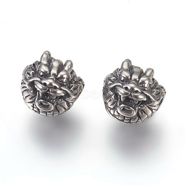 Antique Silver Dragon Stainless Steel Beads