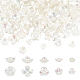 nbeads 300pcs 5 capuchons de perles d'imitation en plastique ABS de style(OACR-NB0001-39)-1