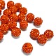 Polymer Clay Rhinestone Beads(X-RB-C1438-10mm-A20)-2