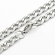Men's 304 Stainless Steel Curb Chain Necklaces(STAS-O037-77P)-1