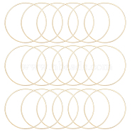 20Pcs Brass Linking Rings, Long-Lasting Plated, Round Ring, Real 24K Gold Plated, 40x1mm, Inner Diameter: 38mm(KK-BBC0010-04G)