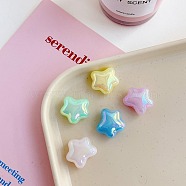 Opaque Acrylic Bead, Star, Mixed Color, 18.6x20x11mm, Hole: 3mm(X-OACR-H027-06)