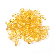 Synthetic Citrine Beads, Dyed, Undrilled/No Hole, Chips, 4~16x3~7x2~5mm, about 100g/bag(G-I221-19)