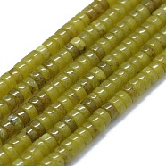 Natural Korea Jade Beads Strands, Flat Round/Disc, 3.8~4.2x2~4.5mm, Hole: 0.8~1mm, about 152~180pcs/strand, 15.1~15.5 inch(38.5~39.5cm)(G-F631-A08)