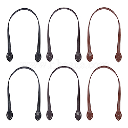3 Colors PU Leather Bag Handles, for Jewelry Box Accessories, Mixed Color, 59.8x1.55x0.25cm, Hole: 1.8mm(FIND-WR0001-71)