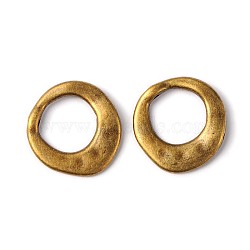 Vintage Look Tibetan Alloy Antique Bronze Plated Exotic Donut Pendants, Lead Free & Nickel Free & Cadmium Free, about 20.5mm long, 20.5mm wide, 3mm thick, hole: 12mm(X-MLF10246Y-NF)