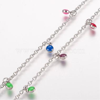 Mixed Color Stainless Steel Anklets