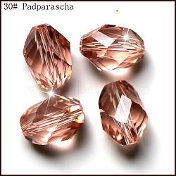 Imitation Austrian Crystal Beads, Grade AAA, Faceted, Bicone, Light Salmon, 6x8mm, Hole: 0.7~0.9mm(SWAR-F077-9x6mm-30)