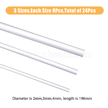 24Pcs 3 Styles Acrylic Support Rods(DIY-FH0005-52)-2