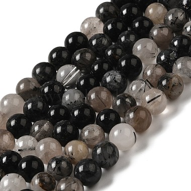 Round Rutilated Quartz Beads