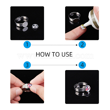DIY Finger Rings Making Kits(DIY-UN0001-20P)-8