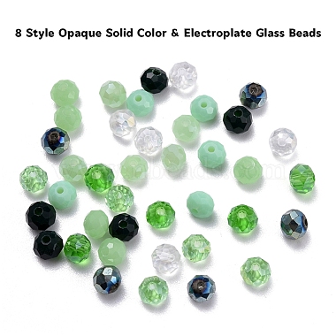 576Pcs 8 Style Opaque Solid Color & Electroplate Glass Beads(EGLA-YW0001-19B)-3