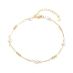 Brass Curb Chain Anklets(AJEW-AN00418)-1
