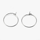 316 Surgical Stainless Steel Hoop Earrings Findings(STAS-I097-050E)-2