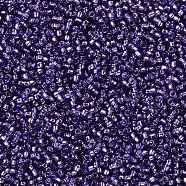TOHO Round Seed Beads, Japanese Seed Beads, (2224) Silver-Lined Transparent Purple, 15/0, 1.5mm, Hole: 0.7mm, about 15000pcs/50g(SEED-XTR15-2224)