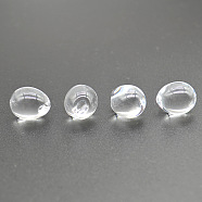 Imitation Crystal Acrylic Beads, Top Drilled, Teardrop, Clear, 7.9x5.6mm(FIND-PW0024-20B)
