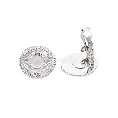 304 Stainless Steel Clip-on Earring Settings(STAS-N097-262P)-3