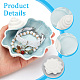Shell Shape Porcelain Jewelry Plate(DJEW-WH0009-29)-3