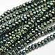 Faceted Rondelle Full Plated Electroplate Glass Beads Strands(EGLA-J134-3x2mm-FP01)-1
