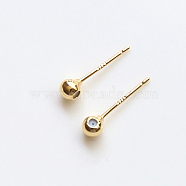 Brass Witch Wand Ball Head Pins, with Silicone Ball, for Baroque Pearl Making, Golden, 15.5x4mm(BAPE-PW0002-14B-01)