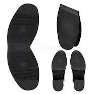 Rubber Shoe Repair Material for Leather Shoes & Boots, Shoe Half Sole Repair Pad, Black, 350x120x2.5mm(DIY-WH0430-024C)